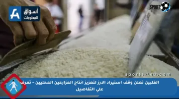 الفلبين تعلن وقف استيراد الأرز لتعزيز إنتاج المزارعين المحليين – تعرف على التفاصيل